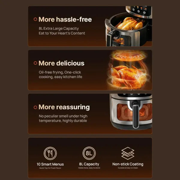 AirVera Glass Air Fryers UK44
