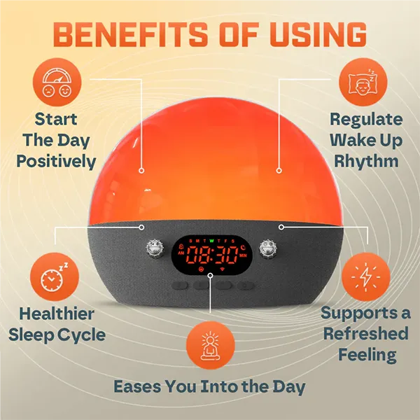 AuroraWake Sunrise Alarm Clocks UK44