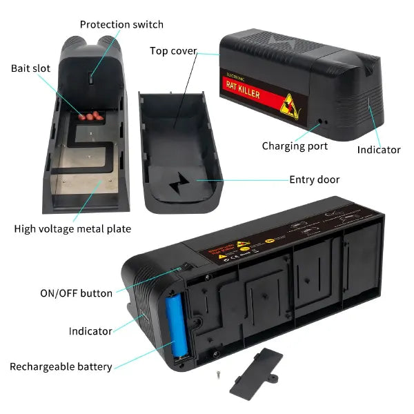 Rodentix Electronic Rat Traps UK44