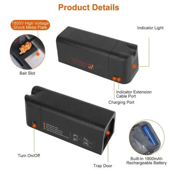 Rodentix Electronic Rat Traps UK44
