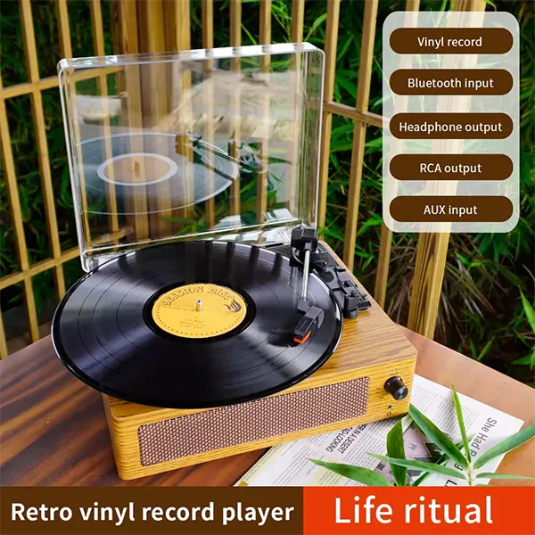 GrooveEra Record Players With Speakers