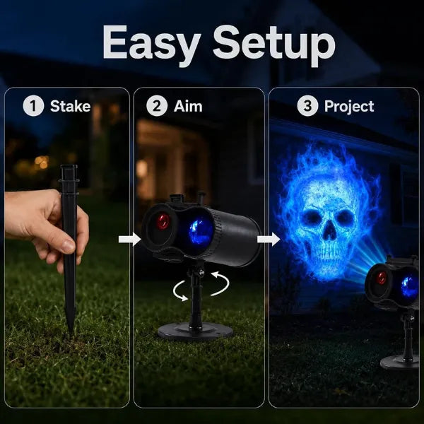 SpookBeam Halloween Projector Lights UK44