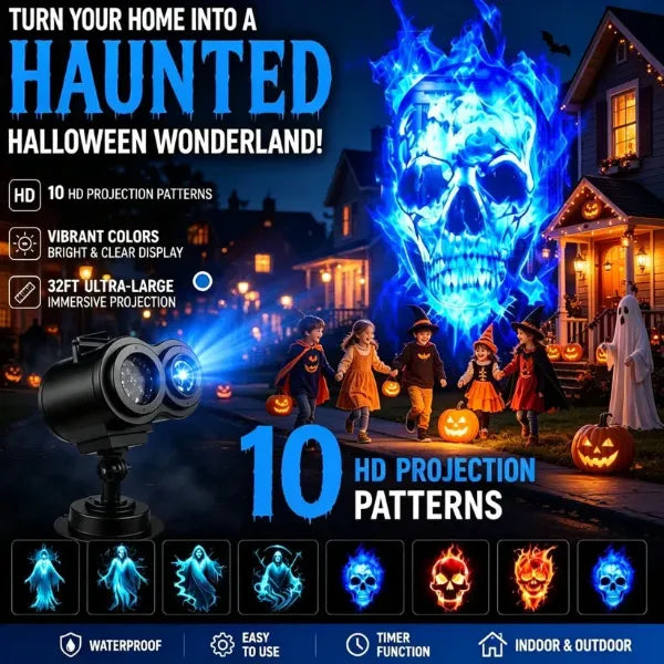 SpookBeam Halloween Projector Lights UK44
