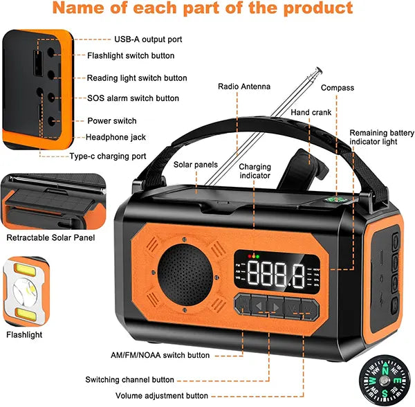 Radiflix X2 Wind Up Radios