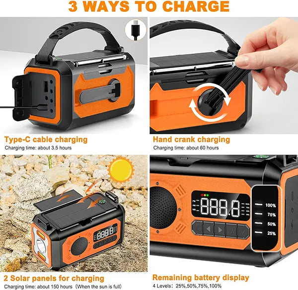 Radiflix X2 Wind Up Radios