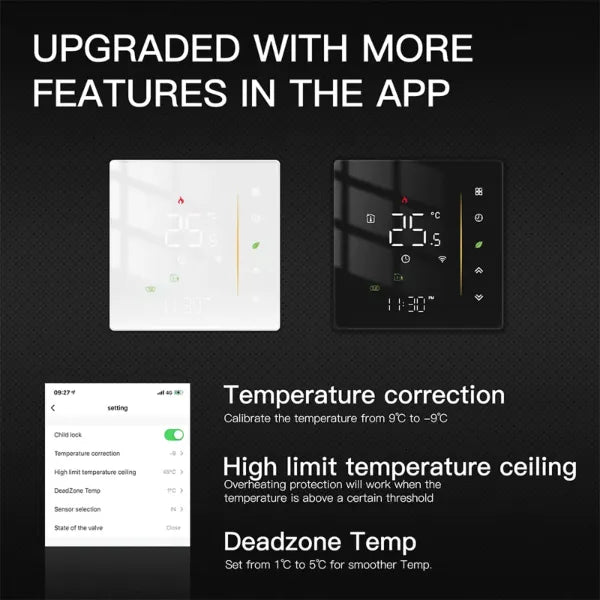AuraTemp Smart Thermostat UK44