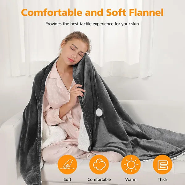 WarmCozi Heated Throw Blanket