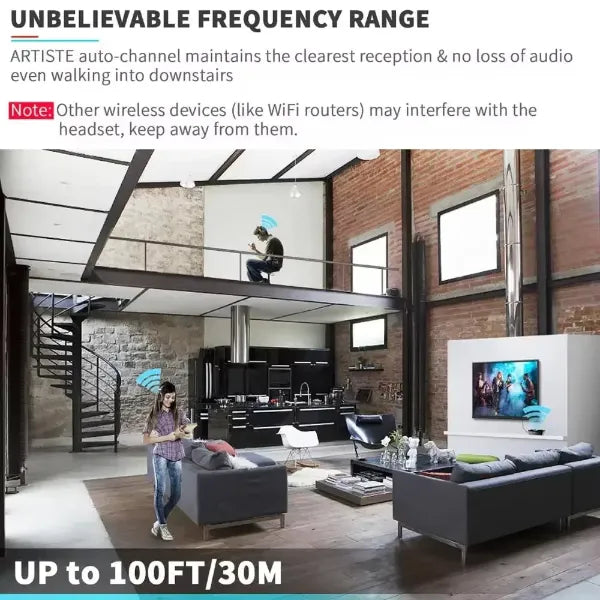 Lofialo Wireless Headphones for TV UK44