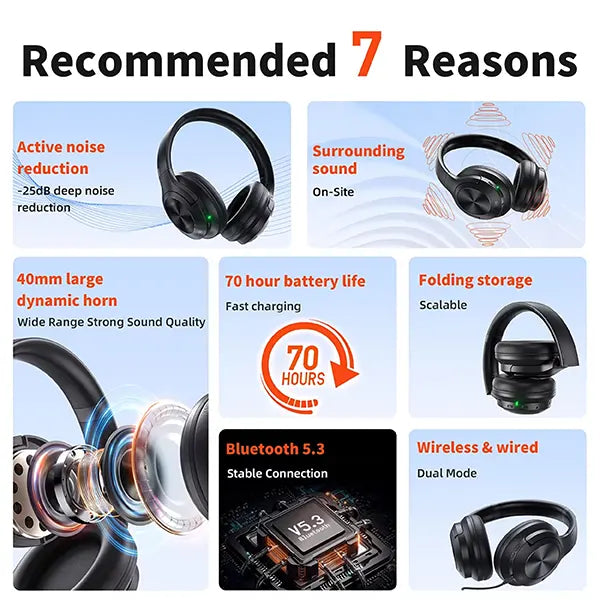 AeroTune Noise Cancelling Headphones