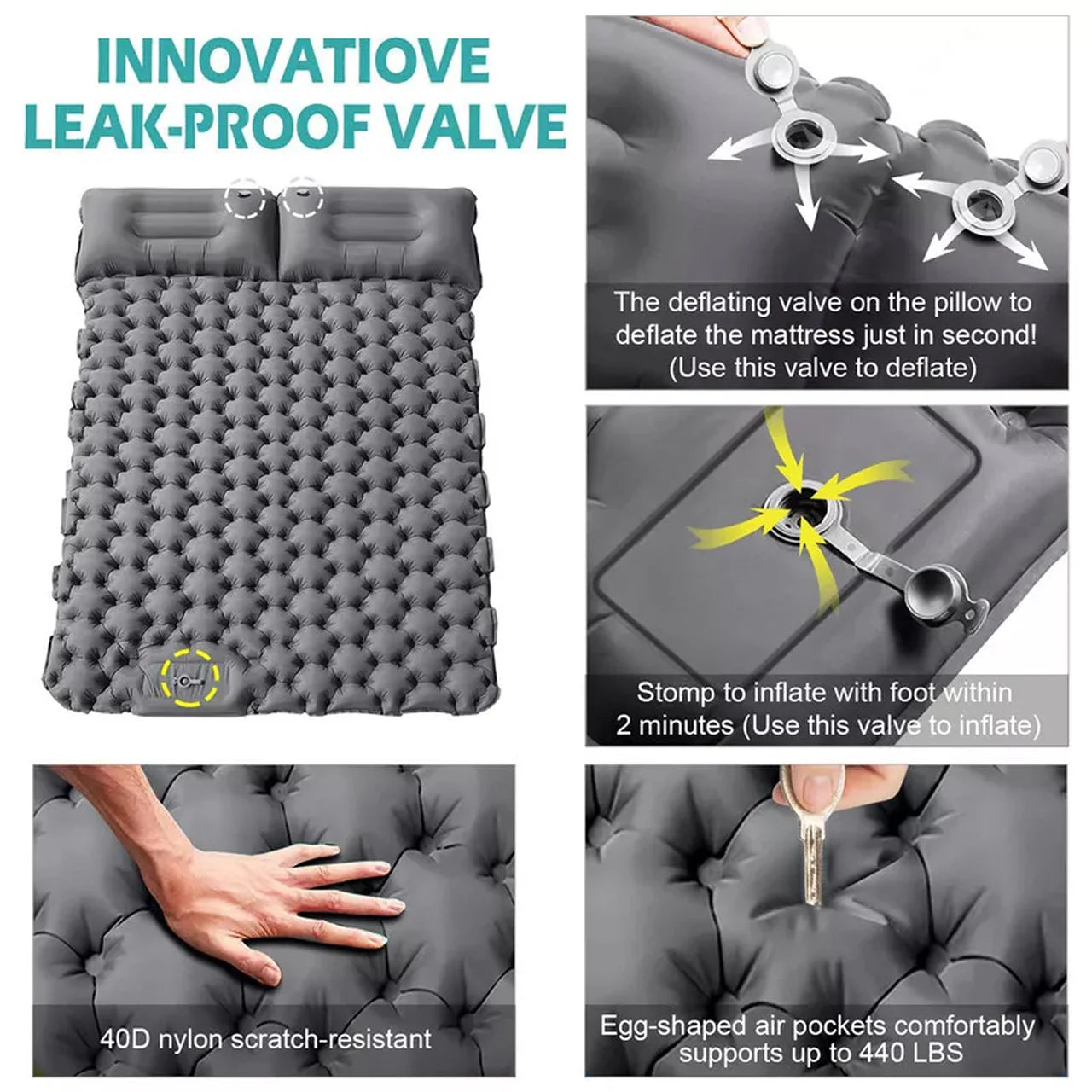 OzyPad C2 Camping Sleeping Pad UK02
