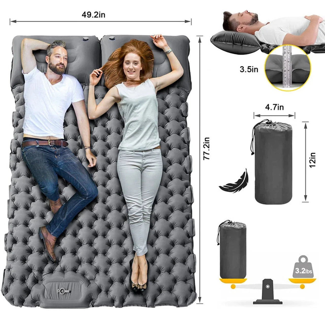 OzyPad C2 Camping Sleeping Pad UK02