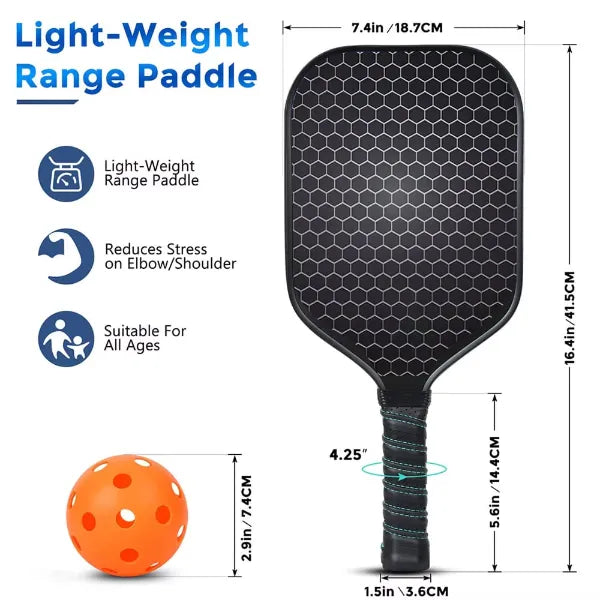 LooLa P3 Pickleball Paddles for Beginners UK44